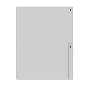Register 02-fach Zahlenregister