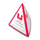 Thekenaufsteller Pyramide