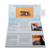 6-seitiges Lamellenkarten-Mailing