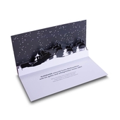 Pop-UP Karte mit Winterlandschaft
