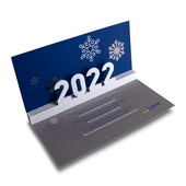 Pop-up 3D Jahreswechsel Schneeflocke