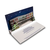 3D Pop-up Weihnachtskarte DIN lang  