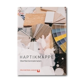 Haptikmappe mit Oberflächenmaterialien