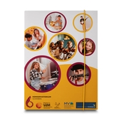 Deckelmappe 6 Seiten mit gelbem Gummizug 