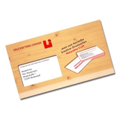 Kreditkarten-Mailing mit Einsteckschlitzen