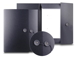 Sammelmappe mit Kordel und Knopf