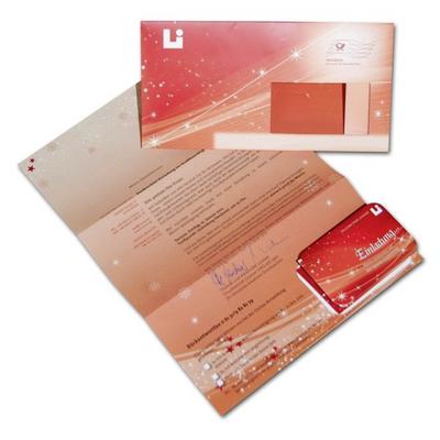 Weihnachts-Mailing mit Mini-Faltplaner