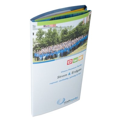 Papiermappe Energieversorger