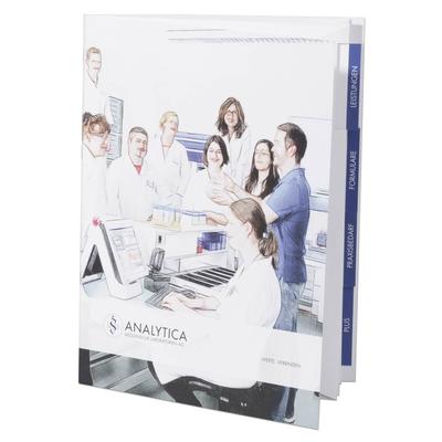 Fächermappe 4-fach Register  für Labormedizin