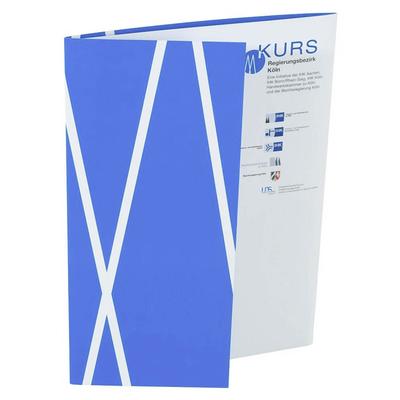 MP - Deckelmappe 6 Seiten mit Dreiecksfolientasche