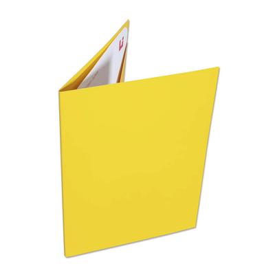 Stecklaschen Mappe gelbe Farbe