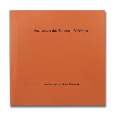 Aktendeckelmappe Hochschule Bibliothek