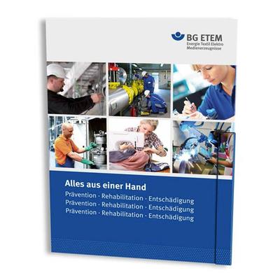 BG Magnet Mappe mit schmaler Verschlußklappe