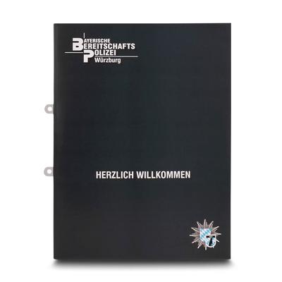 Begrüßungsmappen Bereitschaftspolizei