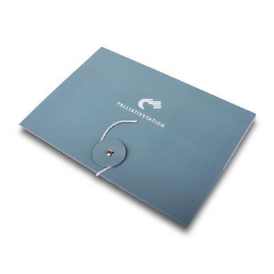 Palliativmappe mit Kordel und Knopf