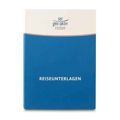Firmenmappe für Reiseunterlagen aktiv Reisen