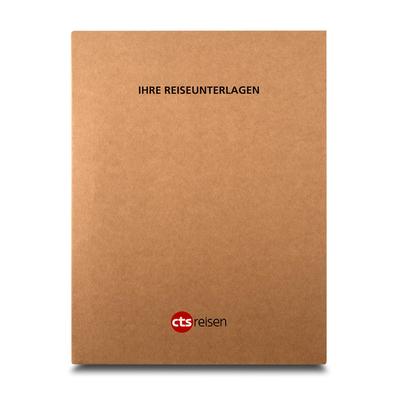 Reiseunterlagen Mappe mit Klemme