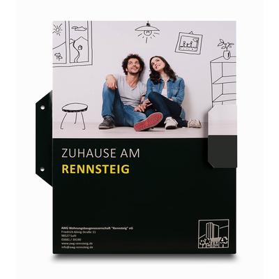 Fächermappe 4-fach Register Wohnungsbaugenossenschaft