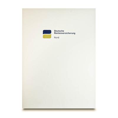 Ausbildungszeugnis Mappe A4 NL Creme Dreiecktasche